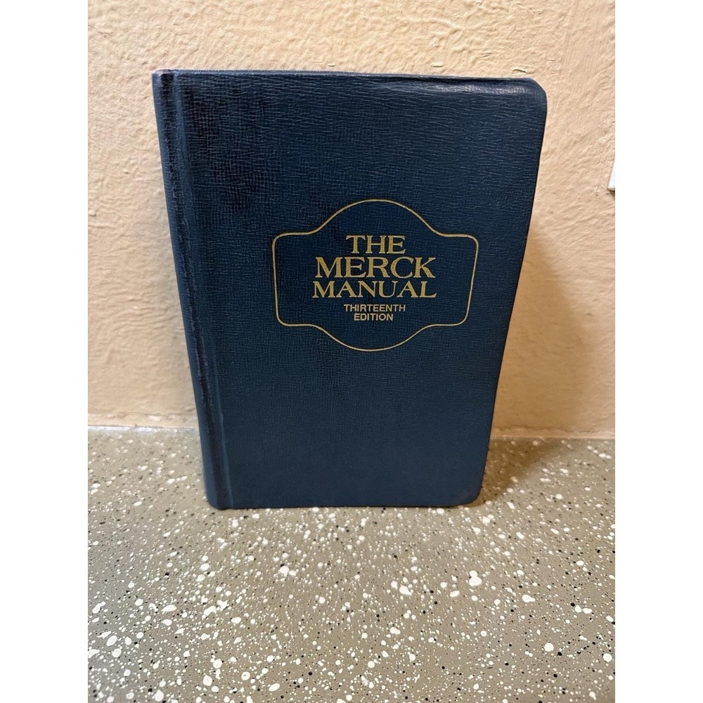 Vintage‎ 1977 The Merck Manual 13th Edition Thumb Index Hardcover